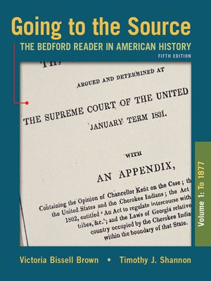 cover image of Going to the Source, Volume I: To 1877